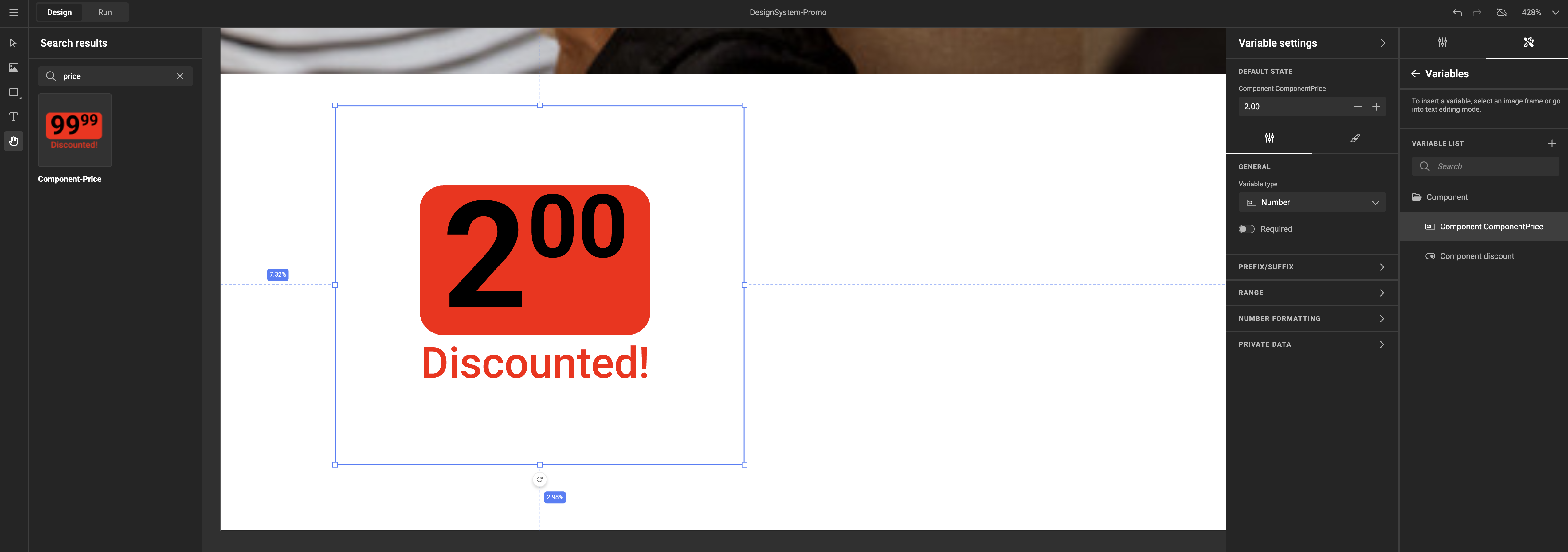 Components in GraFx Studio navigation