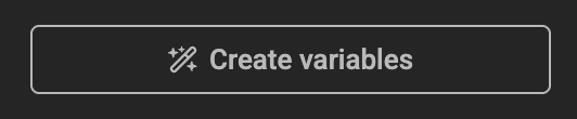 Create variables button at the bottom of the configuration panel