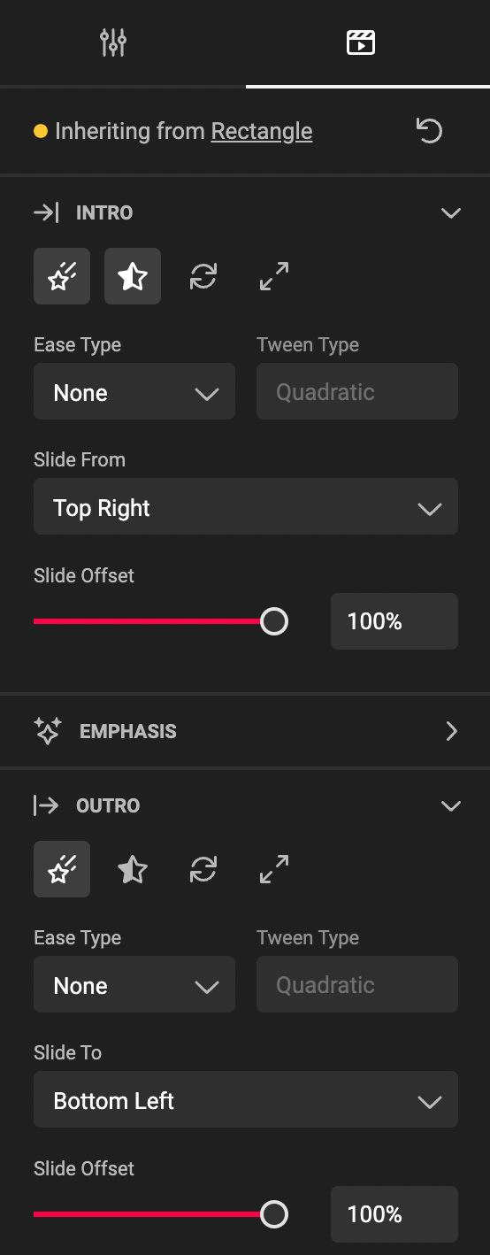 Change Animation values