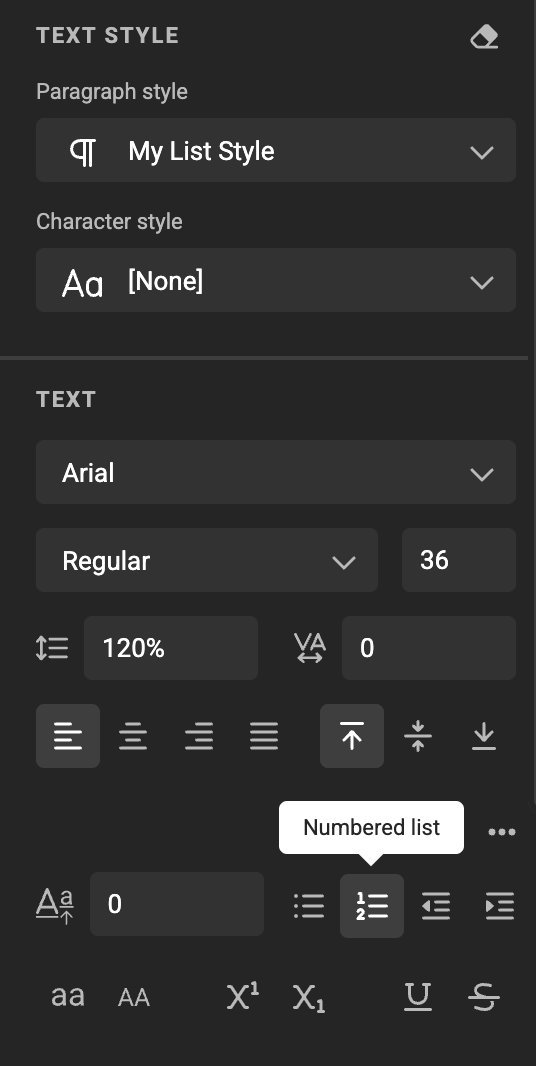 Convert to Numbered List